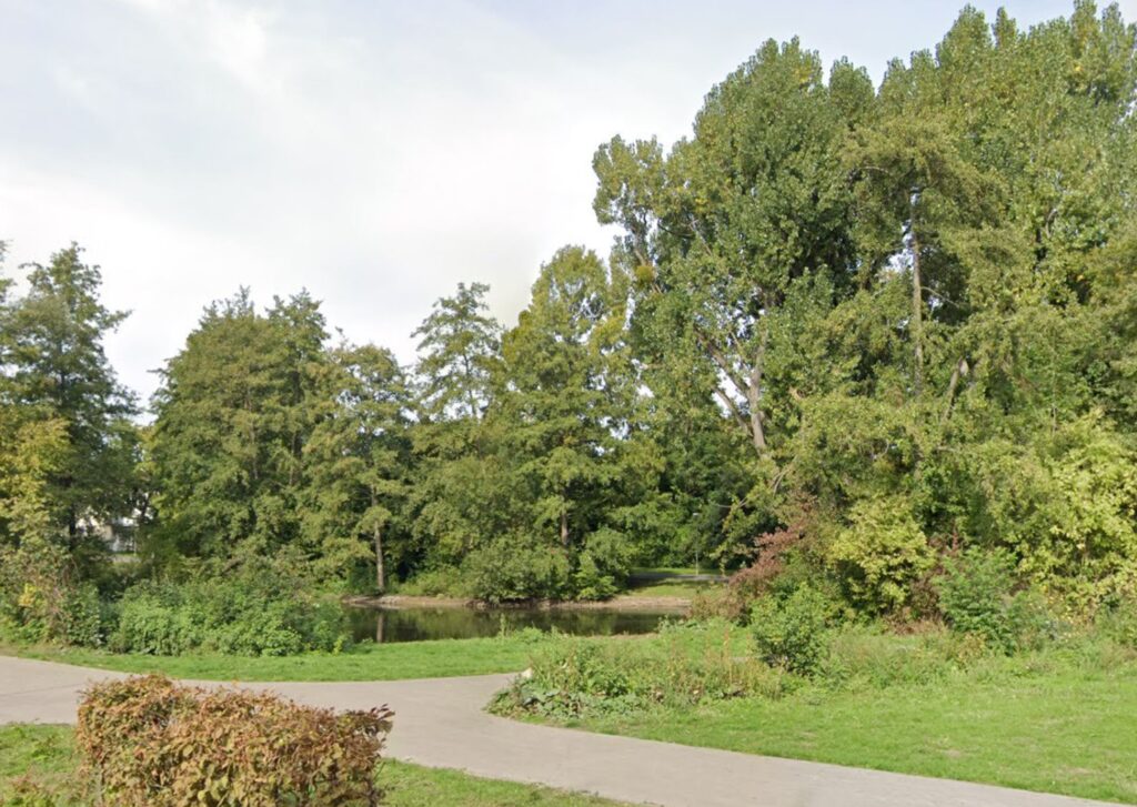 Riemekepark im Riemekeviertel Paderborn als Erholungsgebiet im Stadtzentrum von Paderborn
