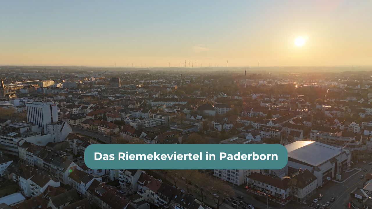 Riemekeviertel Paderborn als Wohngegend in Paderborn - Luftbild