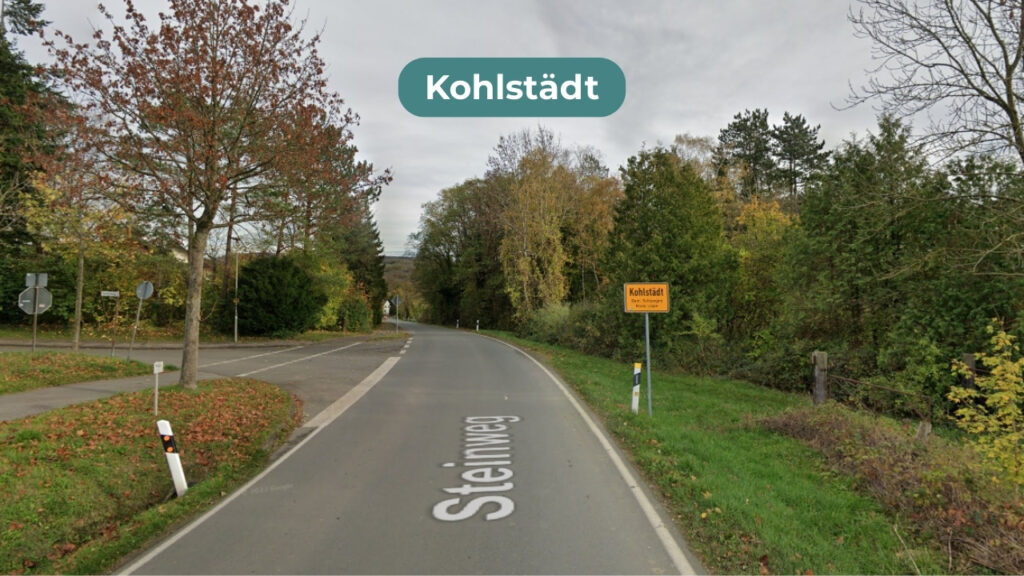 Grünes und idyllisches Kohlstädt im Kreis Lippe (Ortseinfahrt aus Richtung Oesterholz-Haustenbeck)