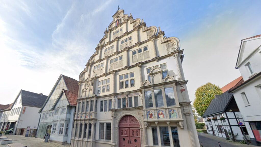 Hexenbürgermeisterhaus in Lemgo im Kreis Lippe (Breite Str.)