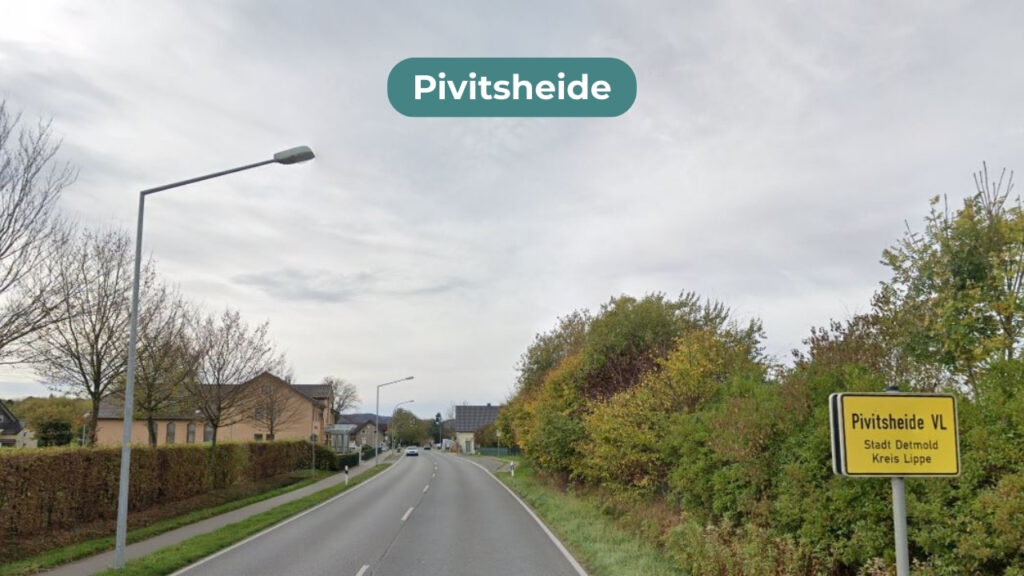 Ortseingang, Bielefelder Straße, Detmold Pivitsheide, Kreis Lippe