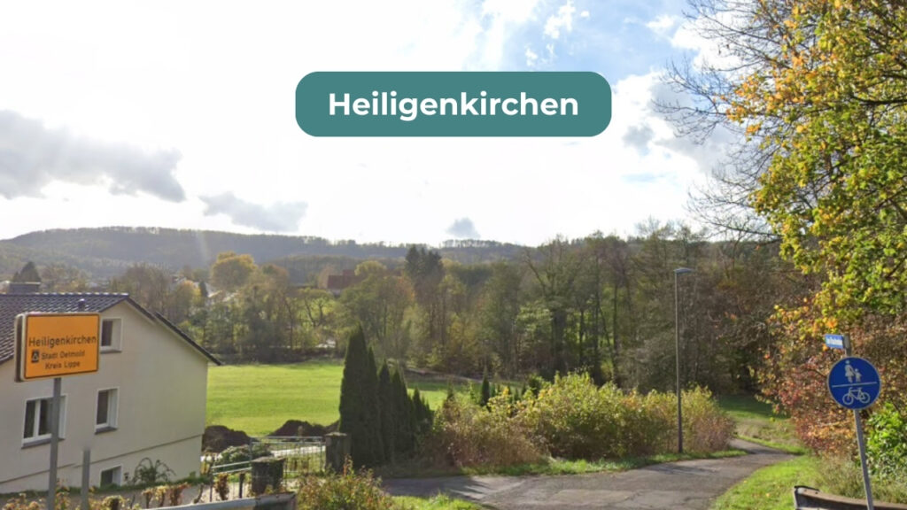 Ortseingang von Heiligenkirchen Detmold, aus Richtung Detmold