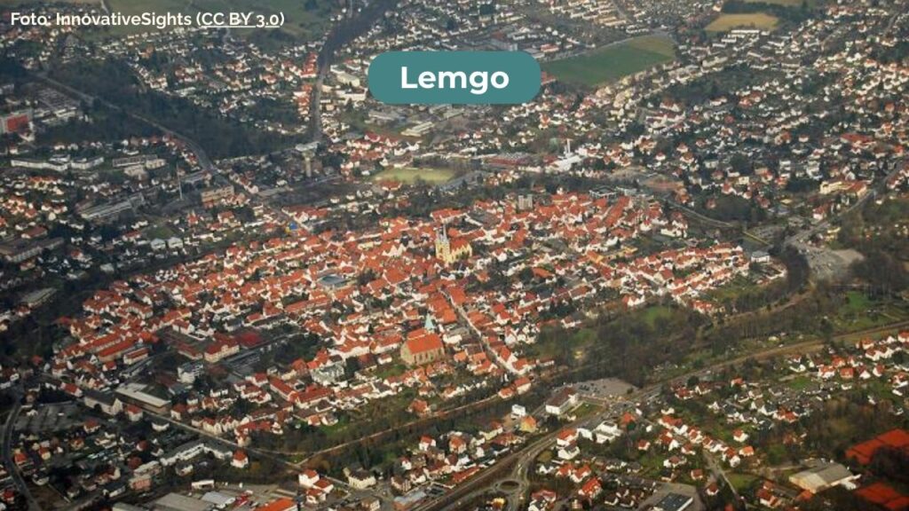 Luftbild der Altstadt von Lemgo (Foto: InnovativeSights; Quelle: Wikipedia; Lizenz: CC BY 3.0)