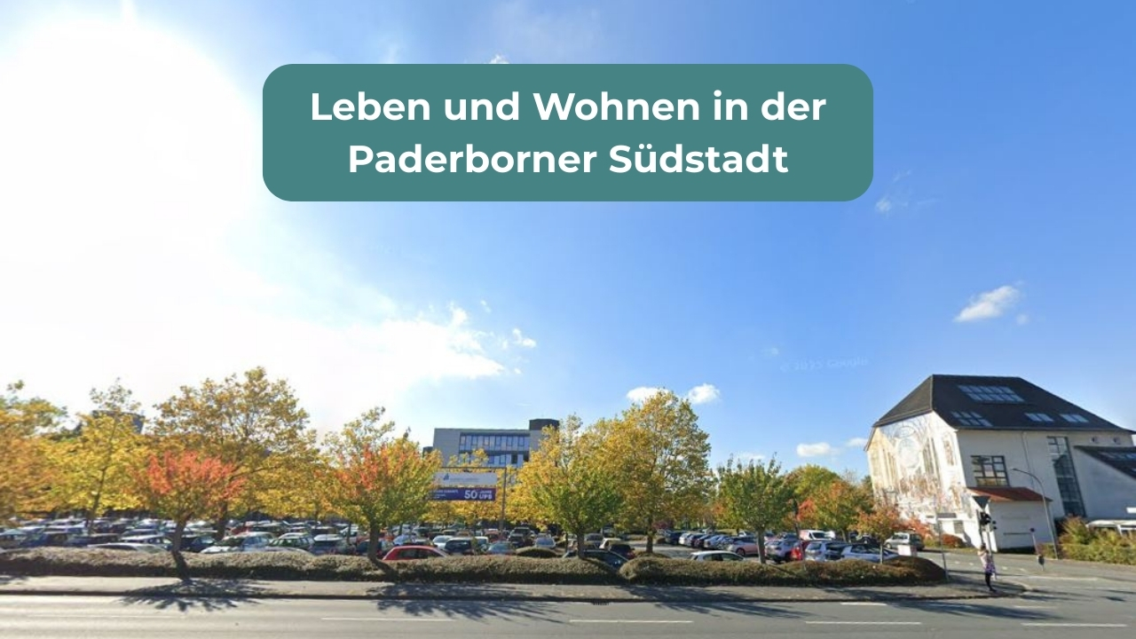 Leben und Wohnen in der Paderborner Südstadt (Bild: Universität Paderborn / Warburger Str.)
